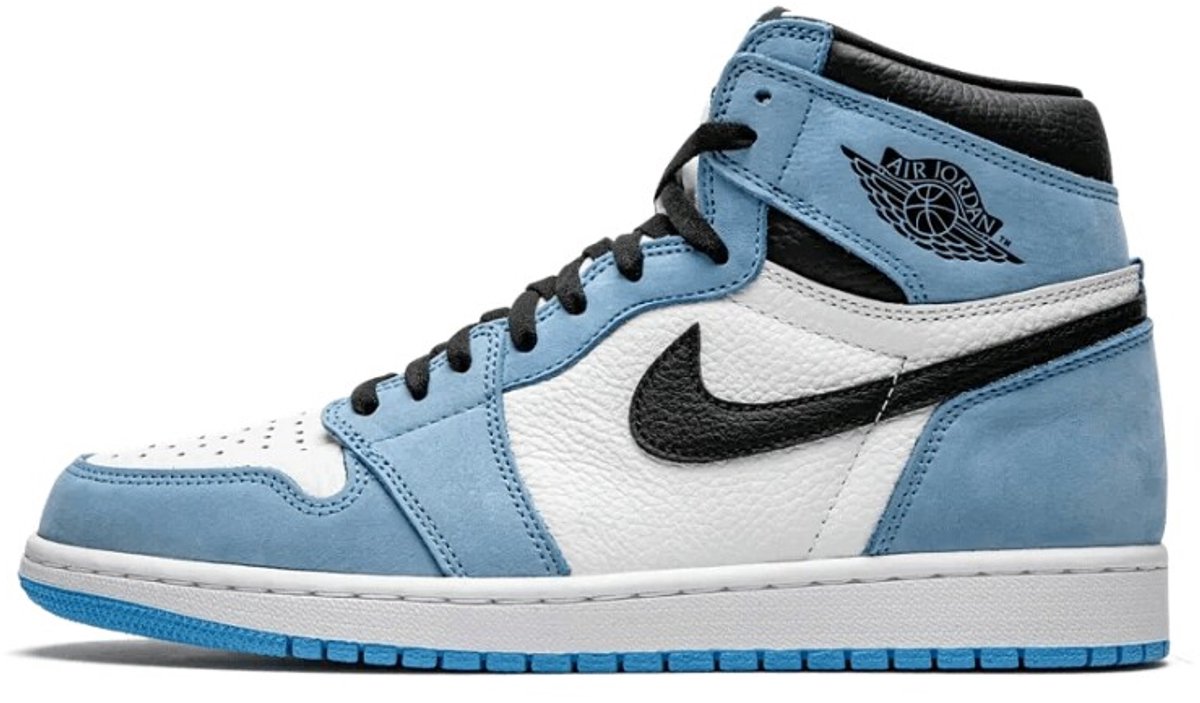 Air Jordan 1 Retro High OG University Blue Unisex-Sneaker Weiß Schwarz 555088-134 44