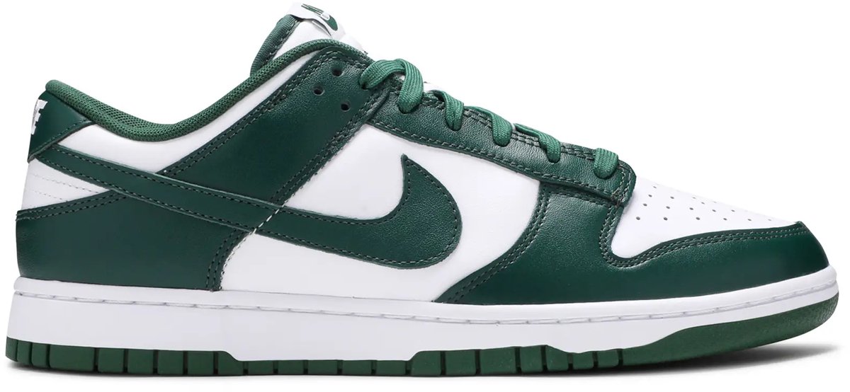 Nike Dunk Low Michigan State Unisex-Sneaker Grün Weiß Team-Grün DD1391-101 42