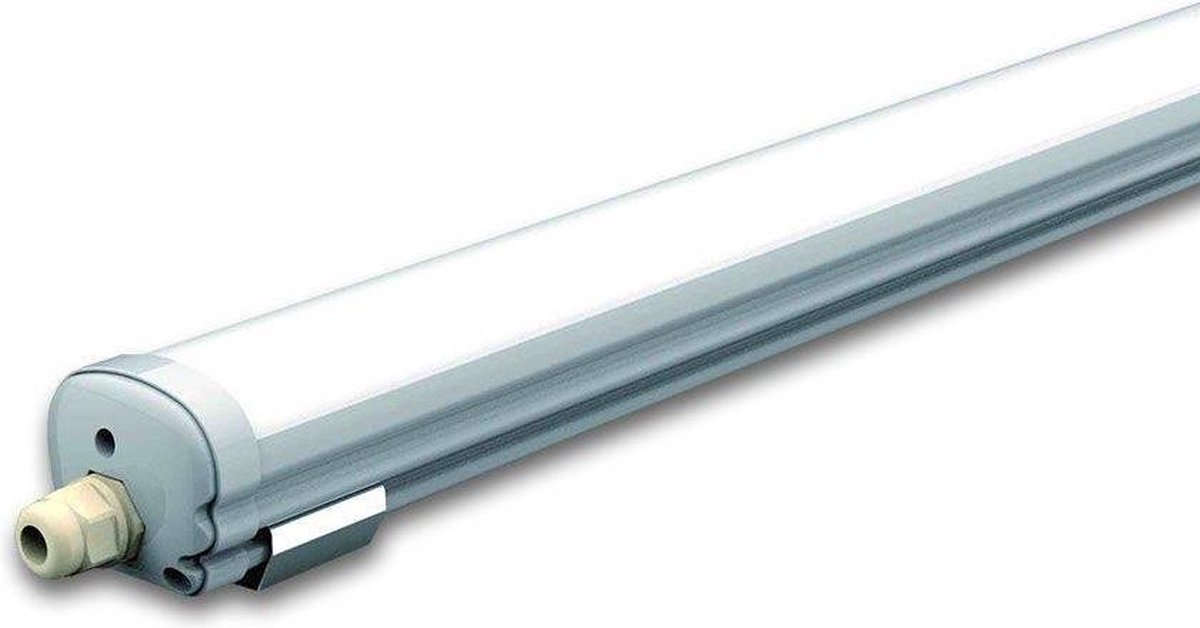INTOLED - 12-pack LED Feuchtraumleuchten IP65 120 cm 36 Watt 4320lm 6400K Verknüpfbar