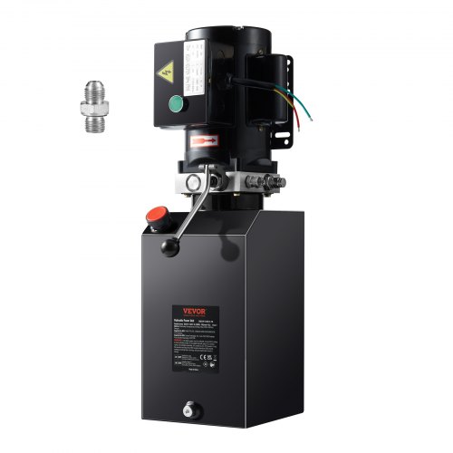 VEVOR Hydraulpump 15 Quarts enkelverkande tippvagnspump Power Unit AC 220V