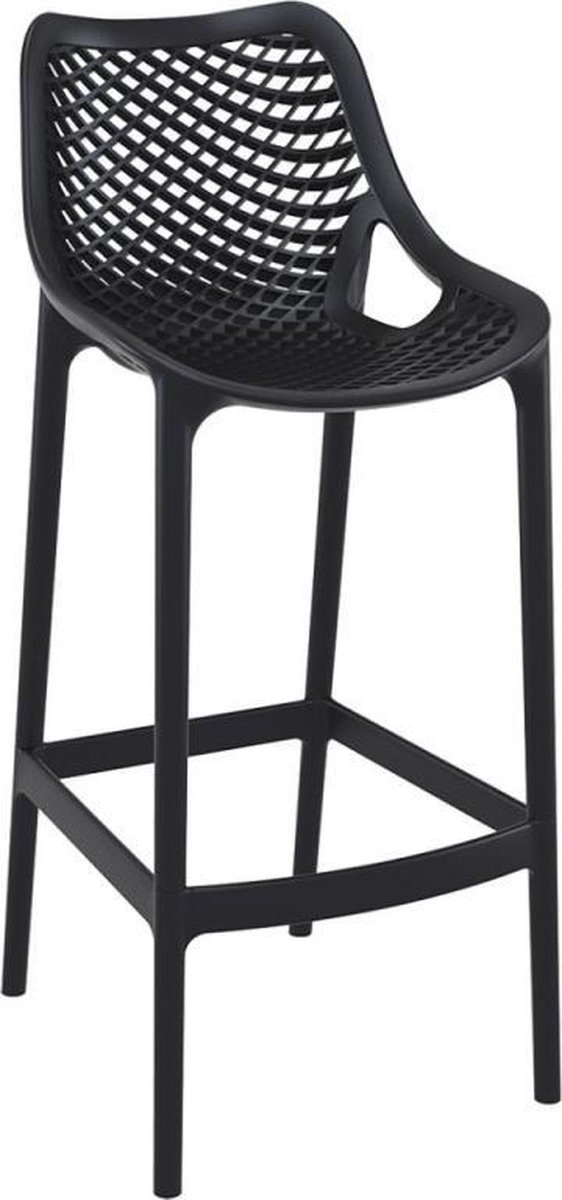 Siesta Air 75 Barhocker aus Kunststoff - schwarz