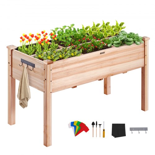 VEVOR Trädgårdssäng med upphöjd planteringslådan 47,2x22,8x30" Blomma grönsaksört