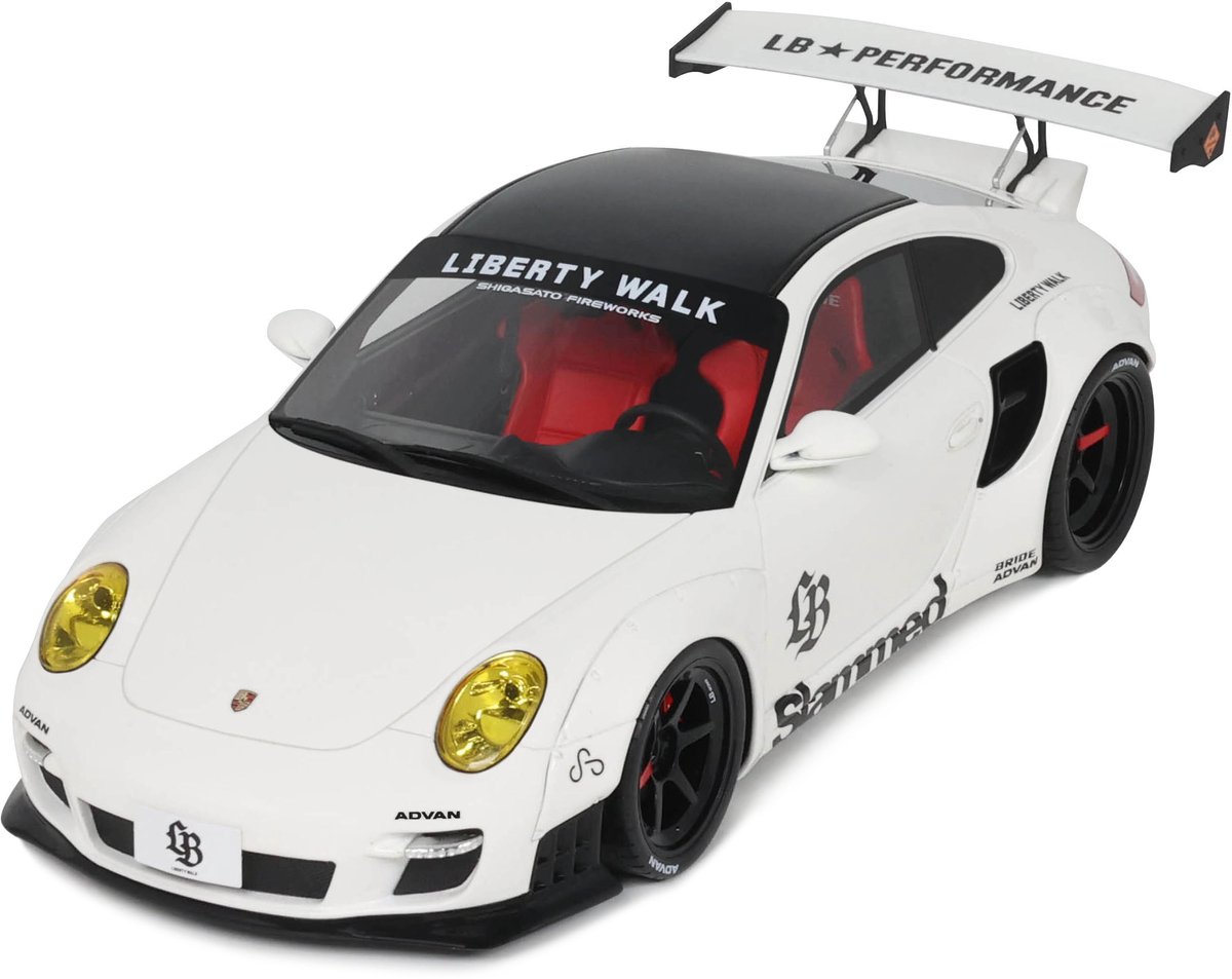 Porsche 911 (997) Turbo LB-Works 2024 weiß 1:18 GT-Spirit