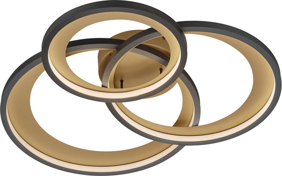 Trio Granada 3-rings Gold mit Schwarz - 673810332
