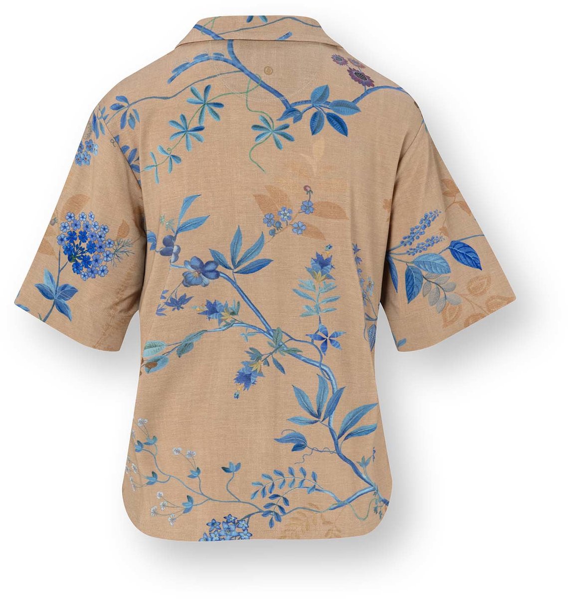 Pip Studio Flora Top Kurze Ärmeln Marigold Blau XXL - Offizieller Webshop