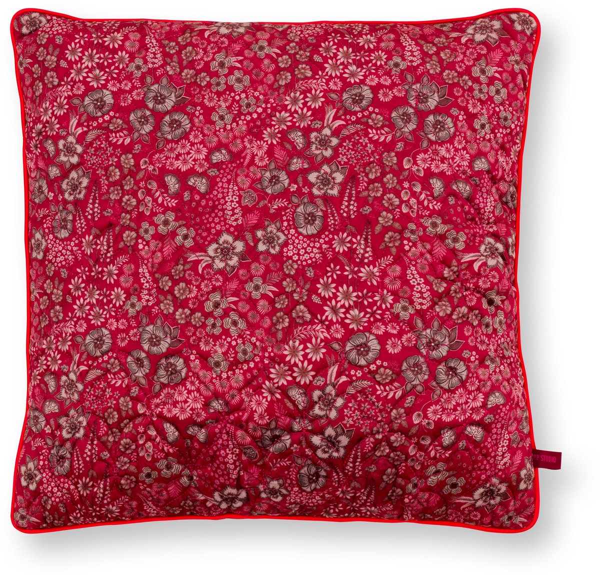 Pip Studio Zierkissen Quilted Daisy Dreams Rot - Offizieller Webshop