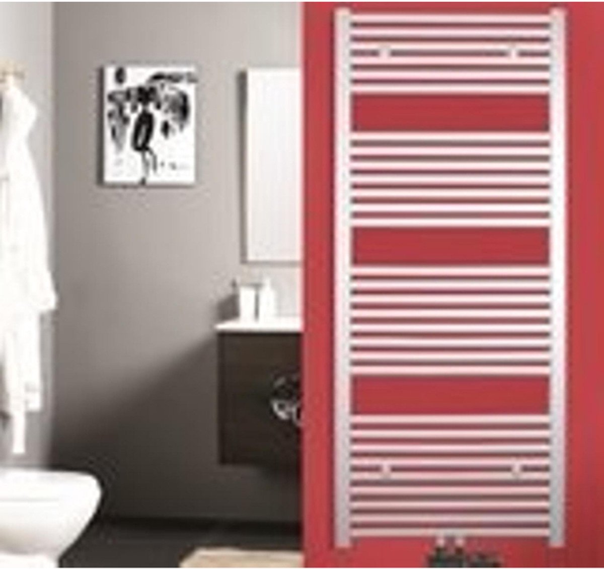 Beaux Rennes Designheizkörper 50x140 cm Weiß