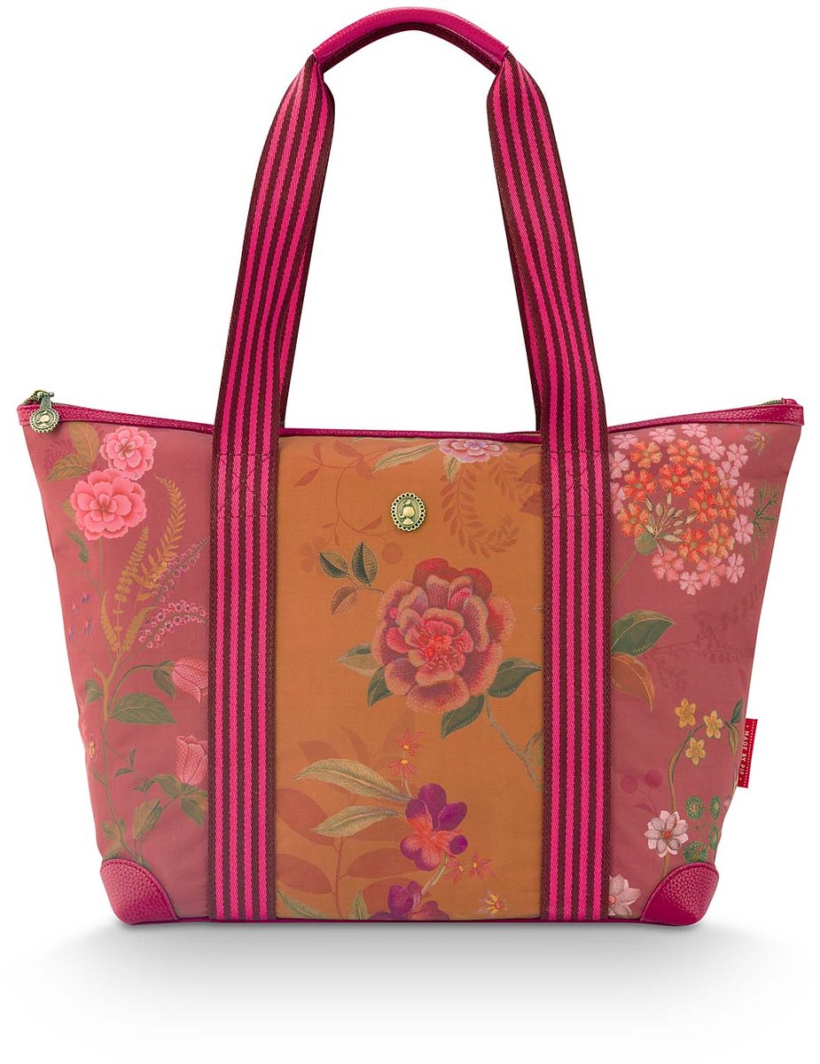 Pip Studio Tragetasche Tilda Mittelgroß Bodhi Flower Rosa - Offizieller Webshop