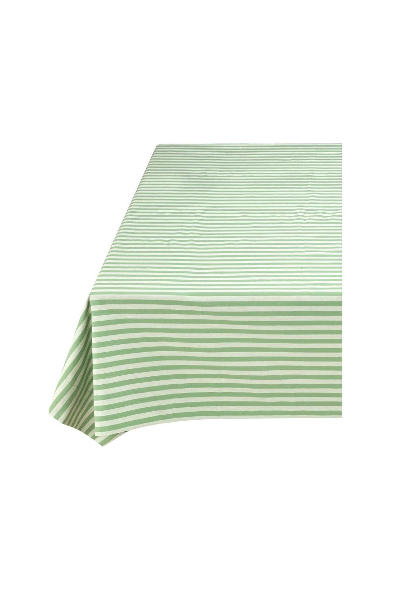 Pip Studio Tischtuch Streifen Hellgrün 160x250cm - Offizieller Webshop