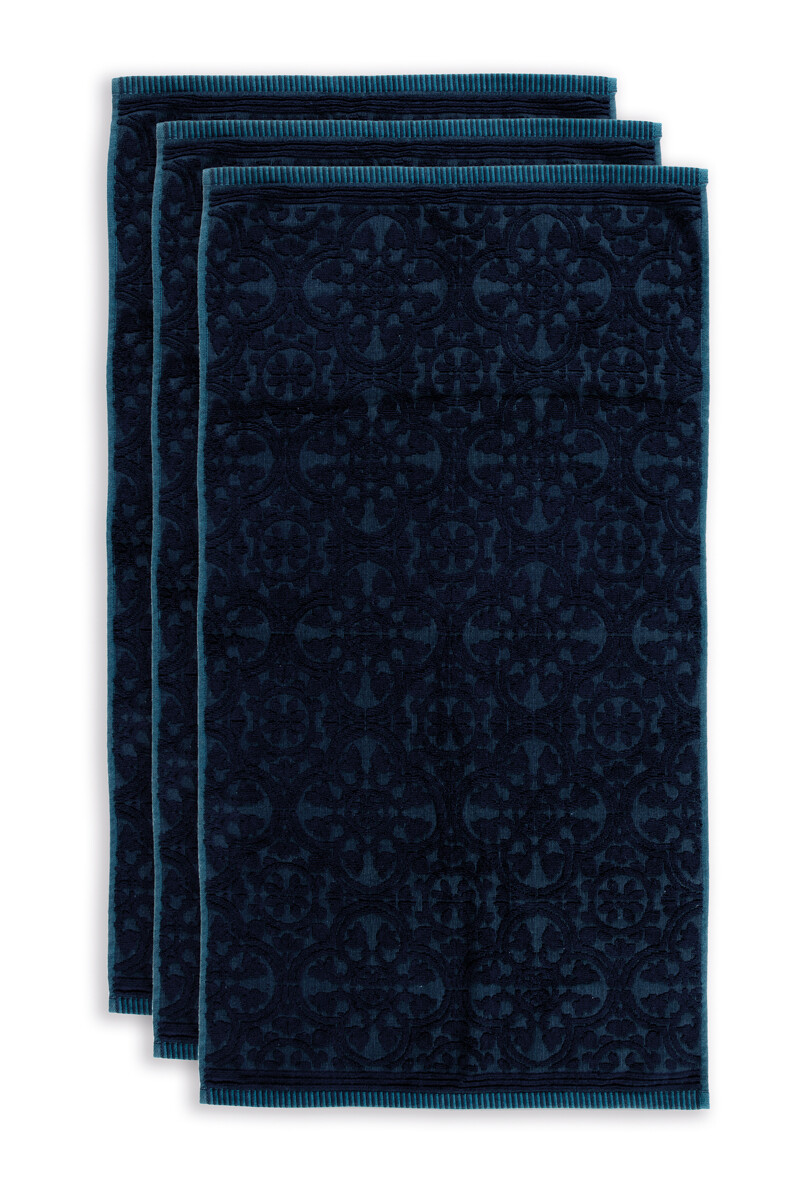 Pip Studio Badetuch Set/3 Tile de Pip Dunkelblau 55x100 cm - Offizieller Webshop