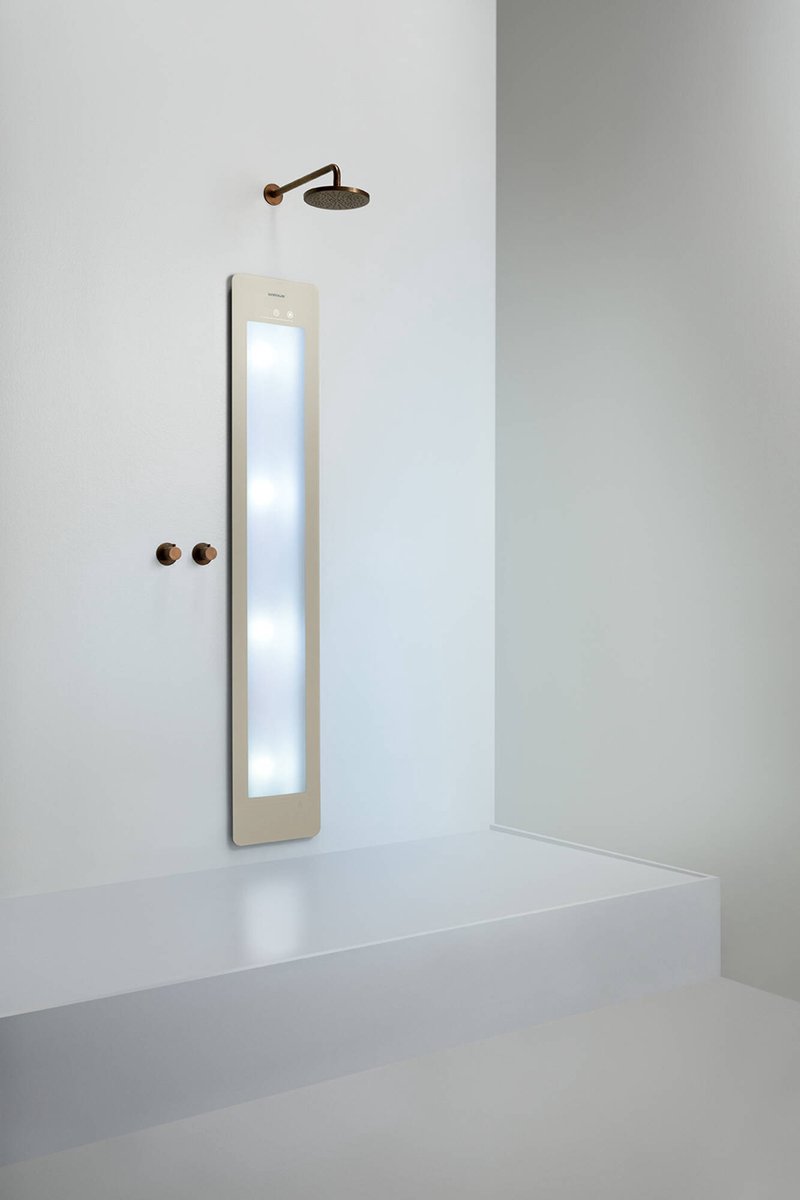 Sunshower Round Line Plus L Sand White