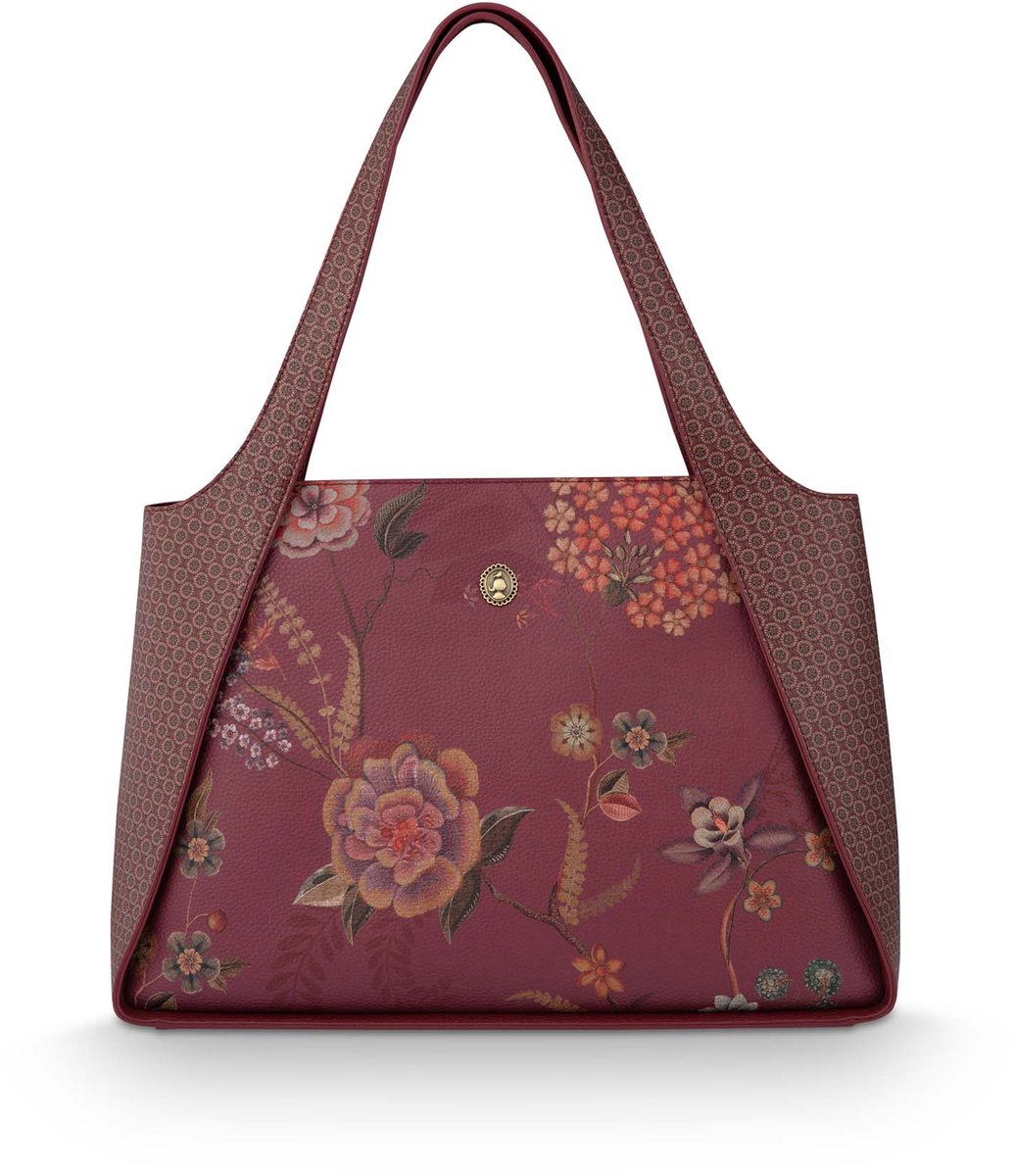 Pip Studio Schultertasche Filou Groß Bodhi Flower Rot - Offizieller Webshop