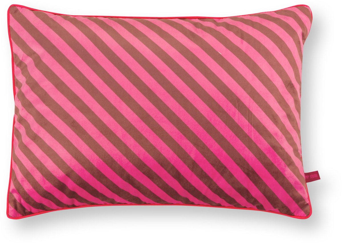 Pip Studio Zierkissen Blockstreifen Rosa - Offizieller Webshop