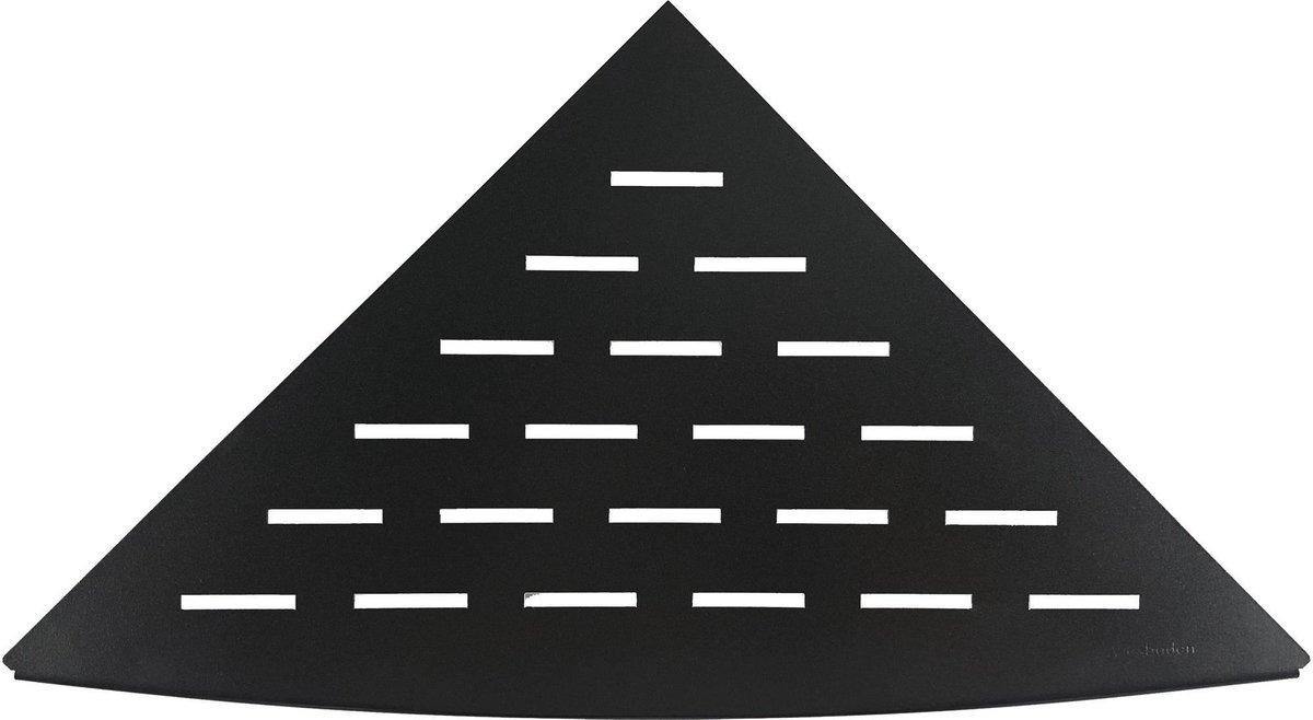 Saqu Eckregal 29x29x1,5 cm Matt Schwarz