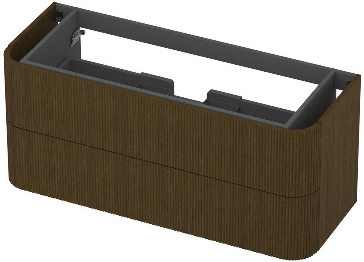 Ben Olivo Waschbeckenunterschrank 120x45x52 cm Furnier - Terra