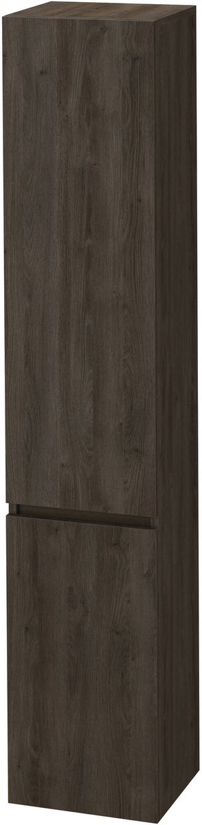 Saqu Terra Hochschrank links 35x35x176 cm Sepia Eiche