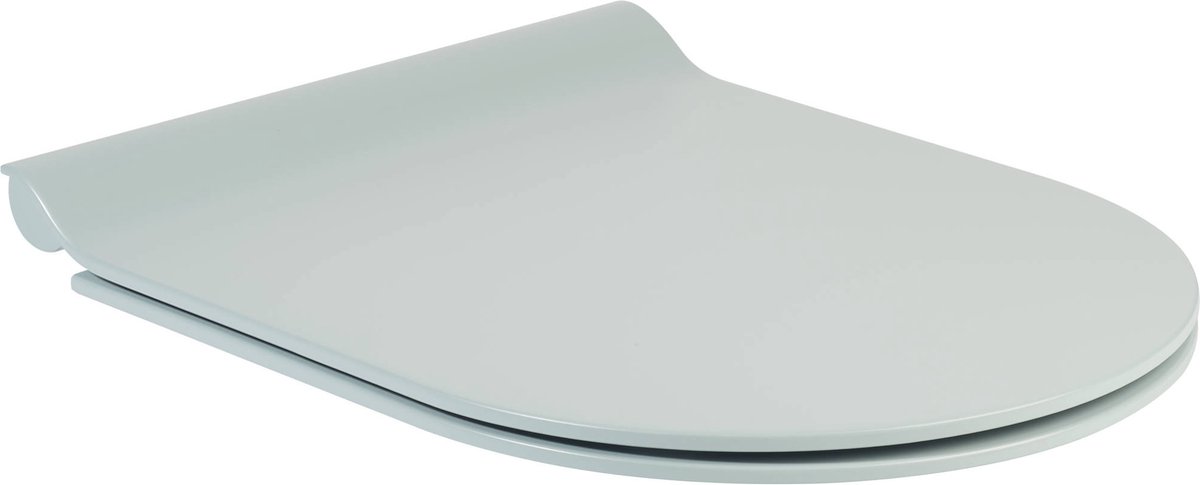 Ben Slim WC-Sitz mit Softclose und Quick-Release-Matte in Azurblau