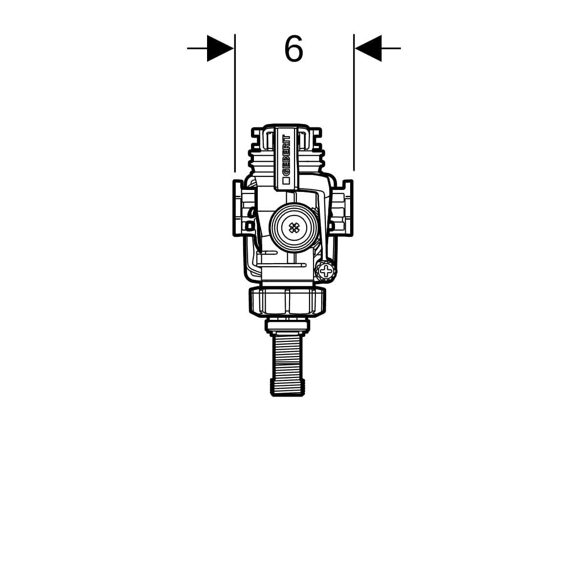 Geberit Type 383 Schwimmerventil für Spülkasten