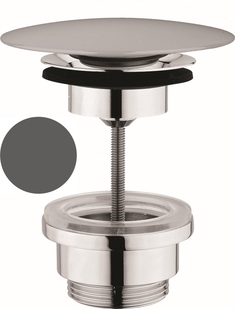 Beaux Bordeaux Pop-up-Stecker 1 1/4" Anthrazit