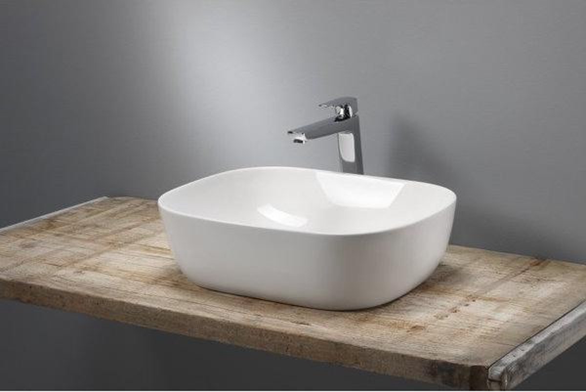 Beaux Vannes Aufsatzwaschbecken oval 49x39,5x14,5 cm mit Überlauf