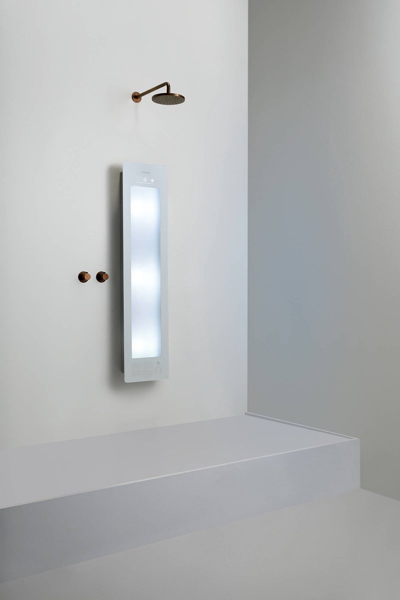 Sunshower Round Line Plus M Aufputz Infrarot und UV-Licht White