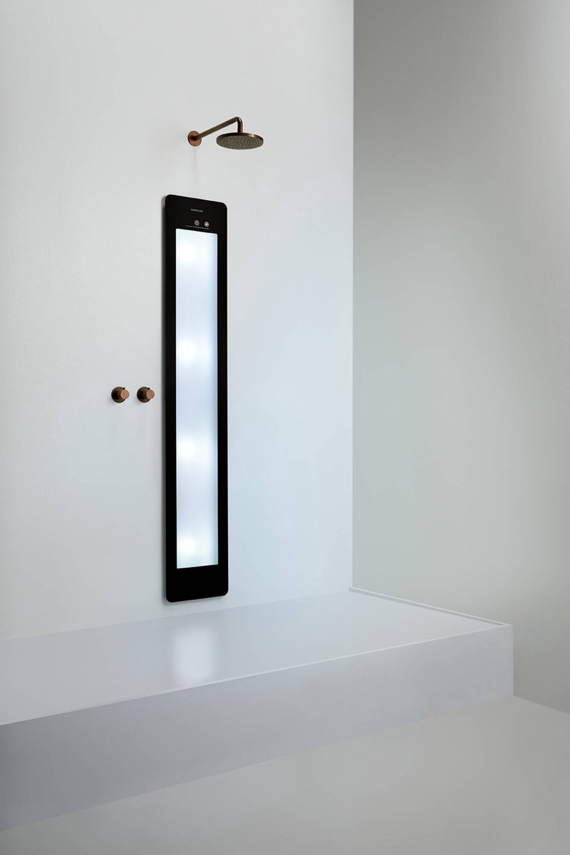 Sunshower Round Line Plus L Black