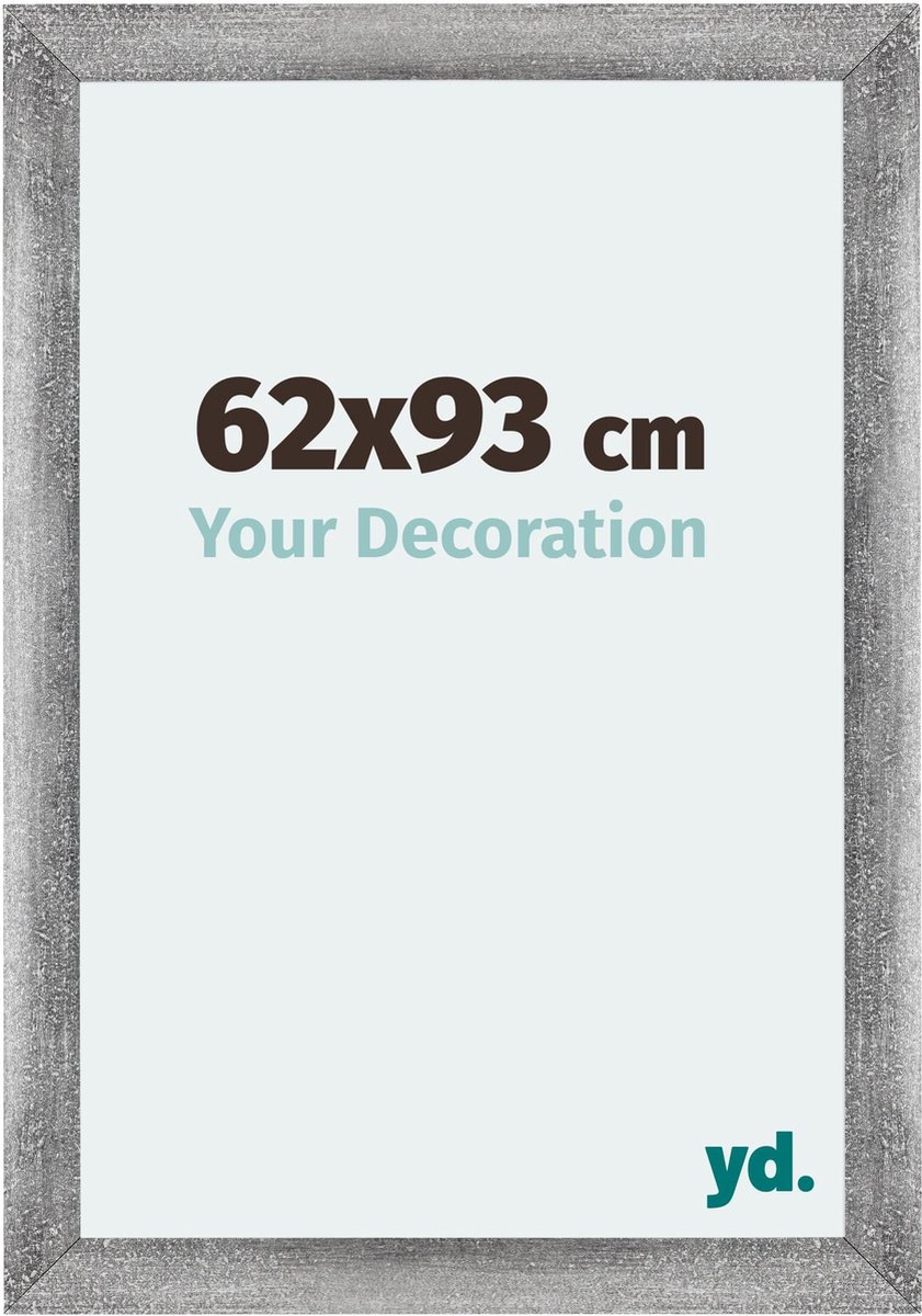 Bilderrahmen 62x93 cm - Grau Gewischt - MDF - Mura
