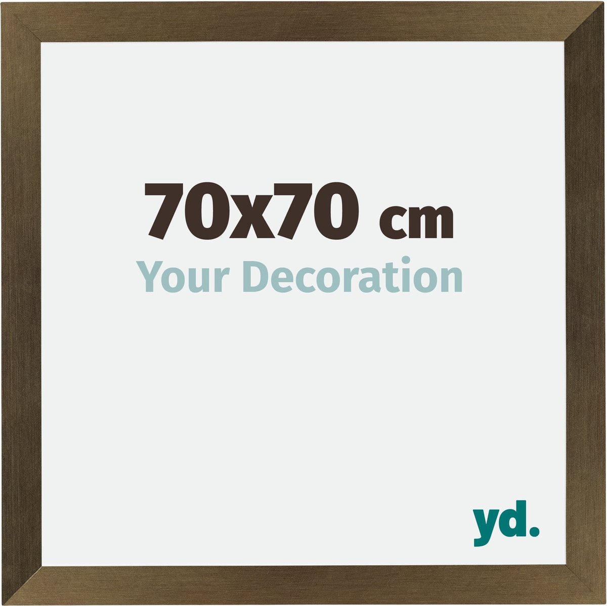 Bilderrahmen 70x70 cm - Bronze Dekor - MDF - Mura