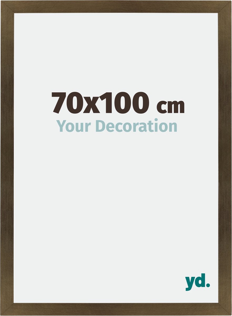 Bilderrahmen 70x100 cm - Bronze Dekor - MDF - Mura