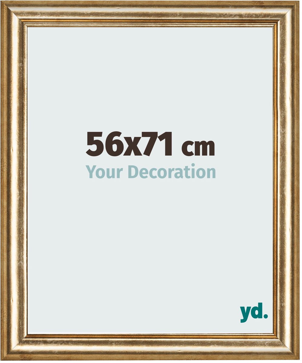 Bilderrahmen 56x71 cm - Gold Antik - MDF - Lazio