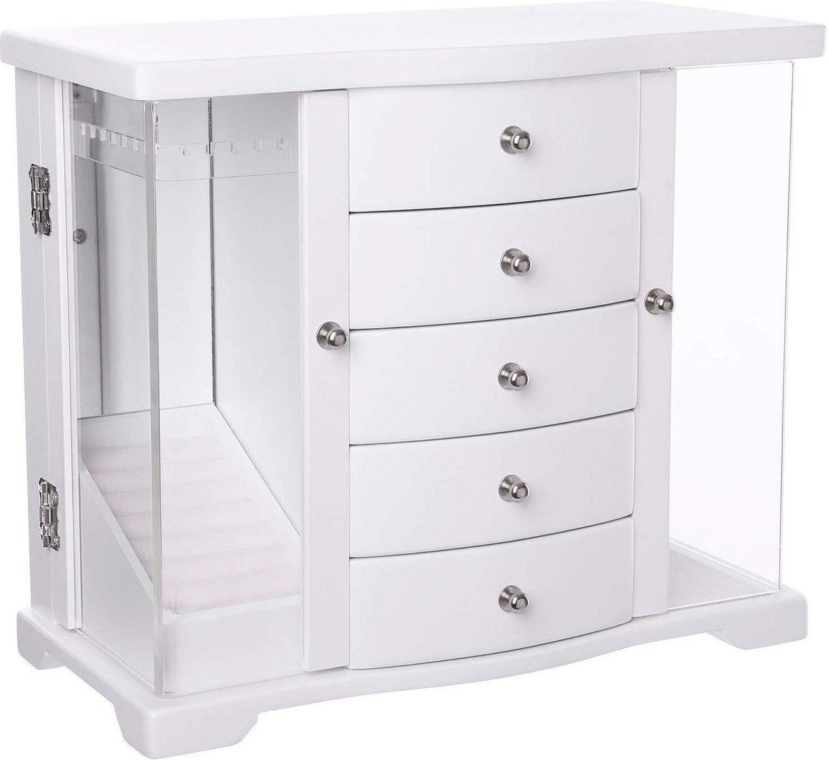 Großer Schmuck-Organizer Weiß