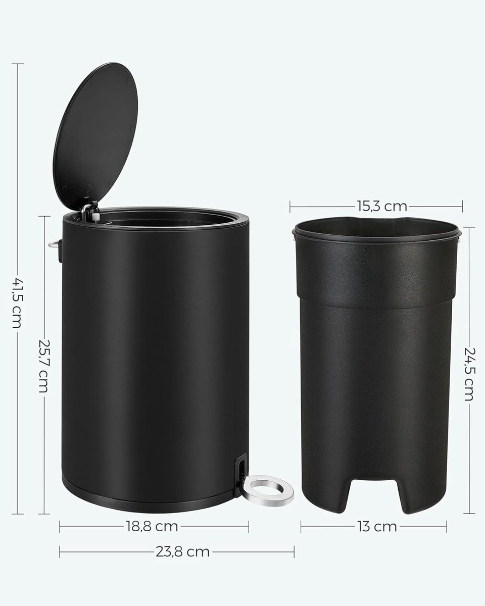 3 L Kosmetikeimer mit Deckel und Softclose-Funktion