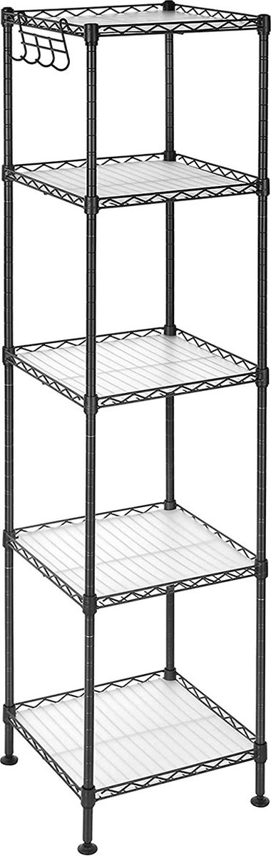 Standregal aus Metall Schwarz