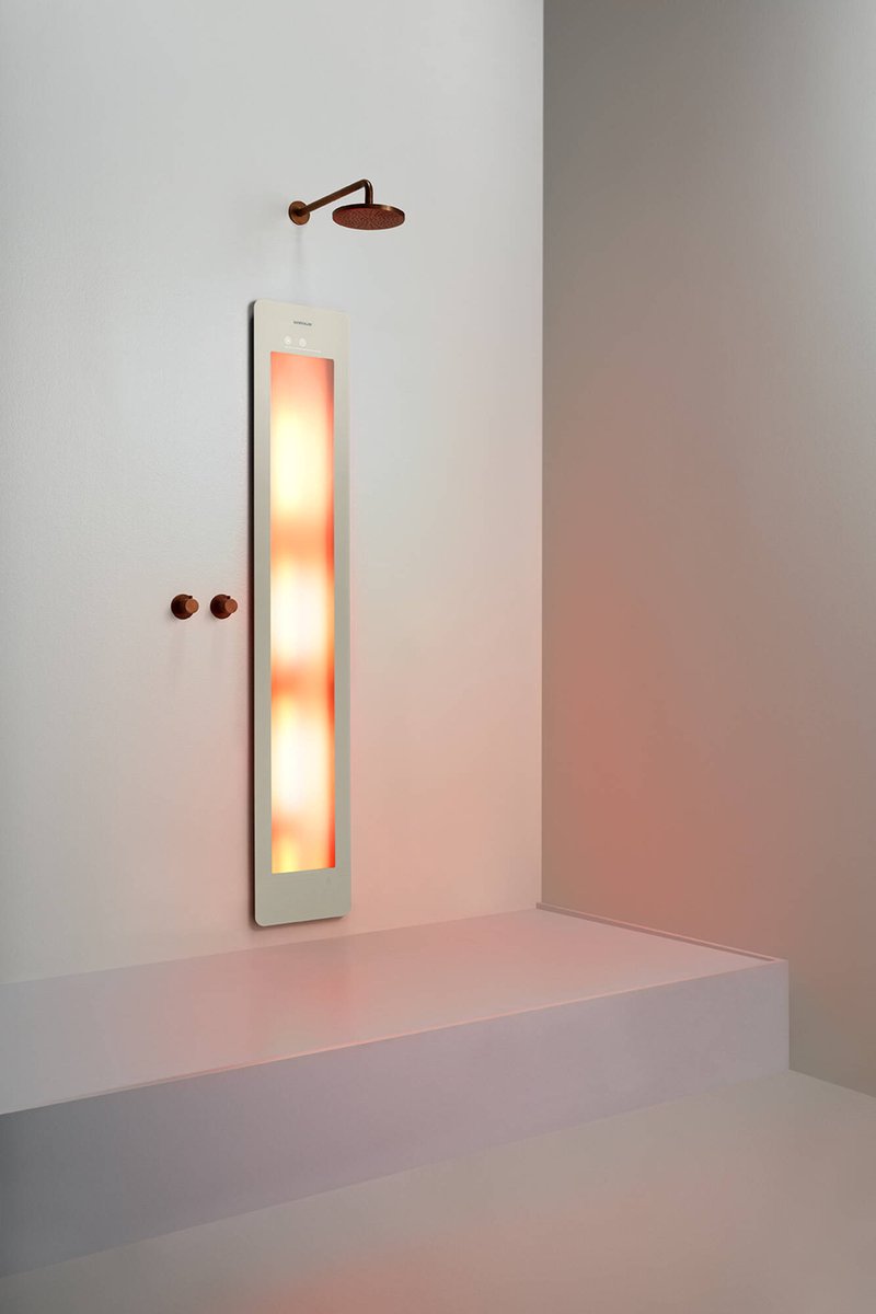 Sunshower Round Line One L Sand White