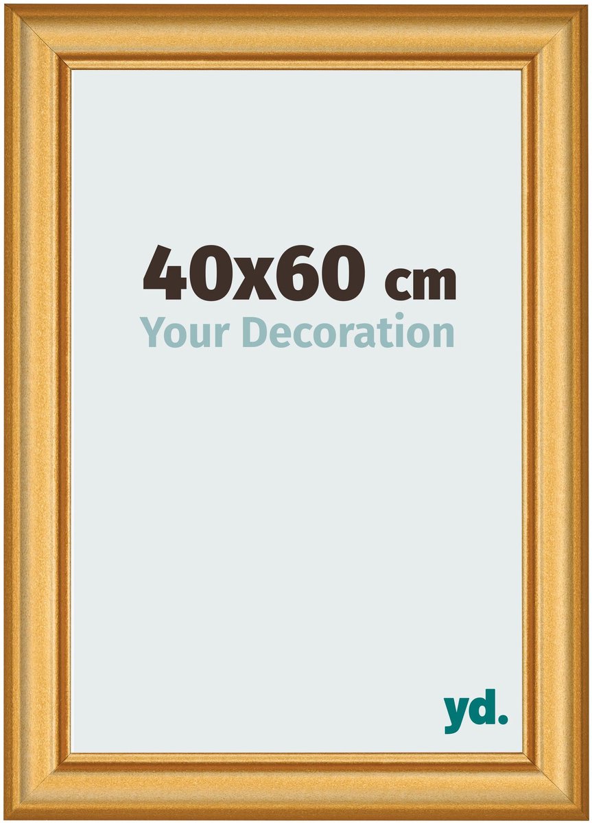 Bilderrahmen 40x60 cm - Gold Matt - MDF - Lazio