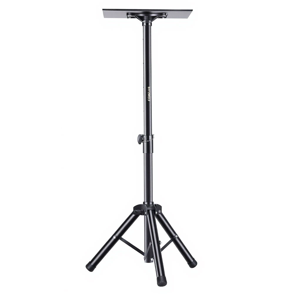Blitzwolf BW-VF5 Projektor-Stativ,höhenverstellbar 89-136 cm mit Tablett 37x26,5 cm,stabiler Dreibein-Stativfuß,faltbar,