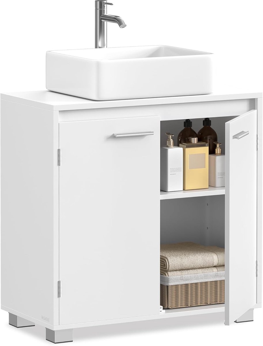 Waschbeckenunterschrank mit Türen und Fächern