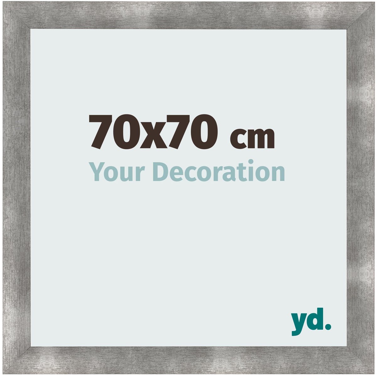 Bilderrahmen 70x70 cm - Metall Vintage - MDF - Pisa