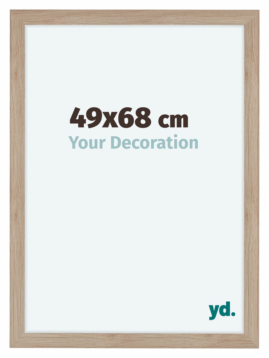 Bilderrahmen 49x68 cm - Eiche Hell - MDF - Como