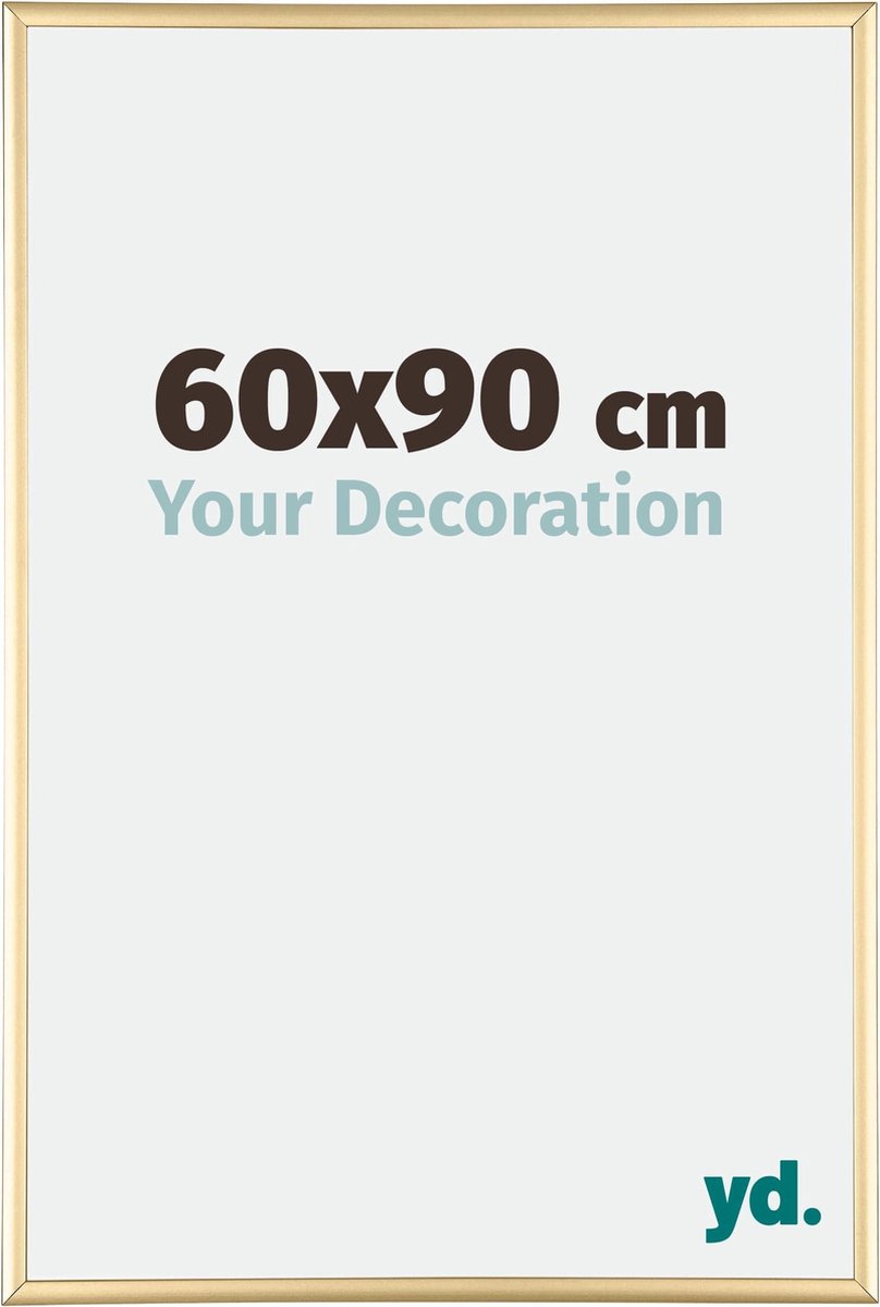 Bilderrahmen 60x90 cm - Gold - Aluminium - Kent