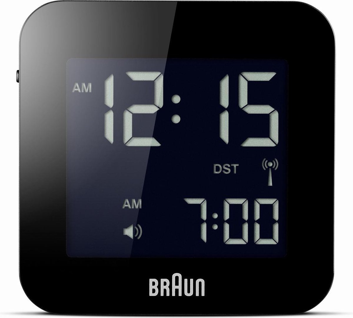 Braun-Funk-reisewecker, LED, Snooze-Funktion, Licht BNC008WH-RC