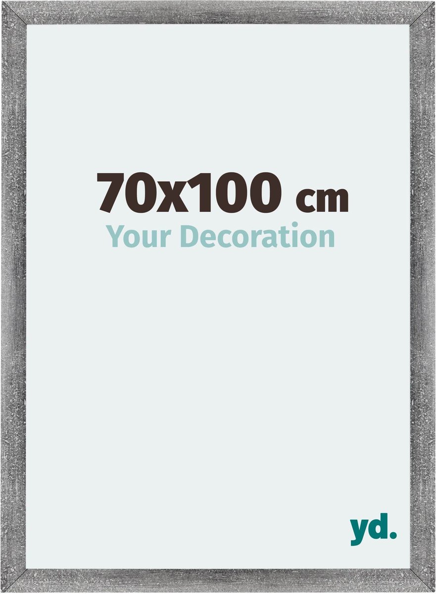 Puzzlerahmen 70x100 cm - Grau Gewischt - MDF - Mura