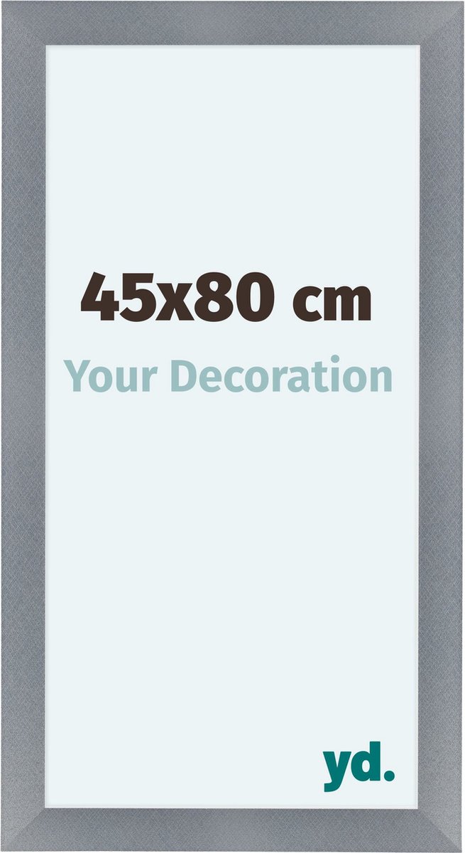 Bilderrahmen 45x80 cm - Aluminium - Gebürstet - MDF - Como
