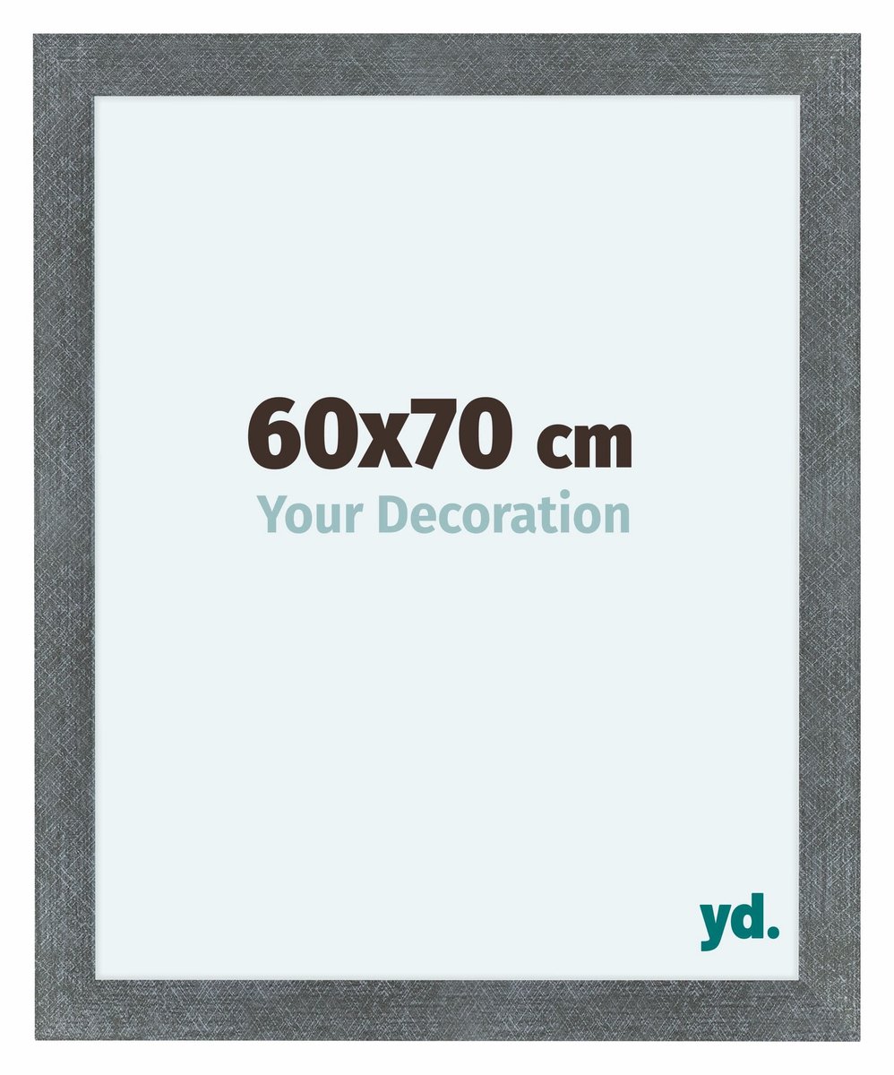 Bilderrahmen 60x70 cm - Eisen Gewischt - MDF - Como