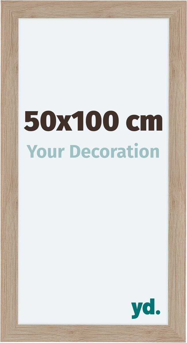 Bilderrahmen 50x100 cm - Eiche Hell - MDF - Como