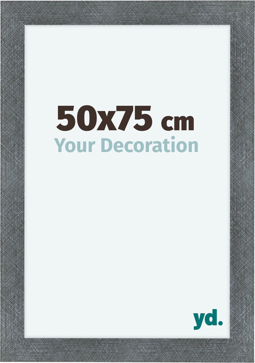Bilderrahmen 50x75 cm - Eisen Gewischt - MDF - Como