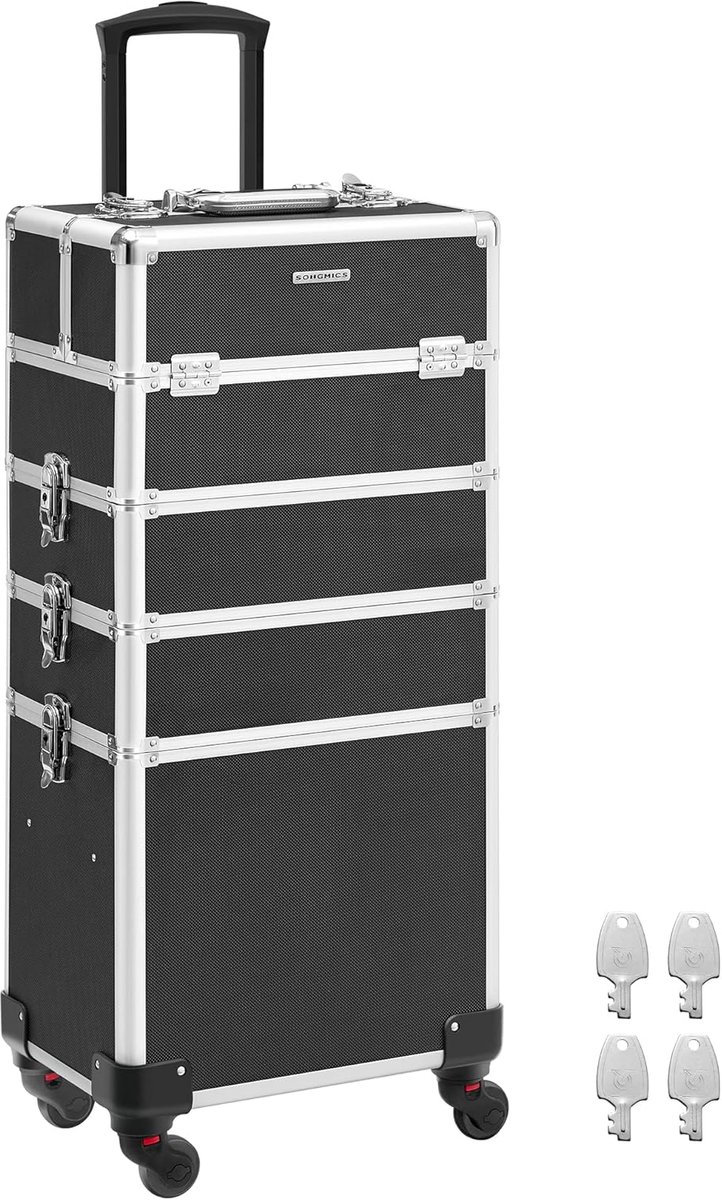 Kosmetiktrolley XXL Schwarz