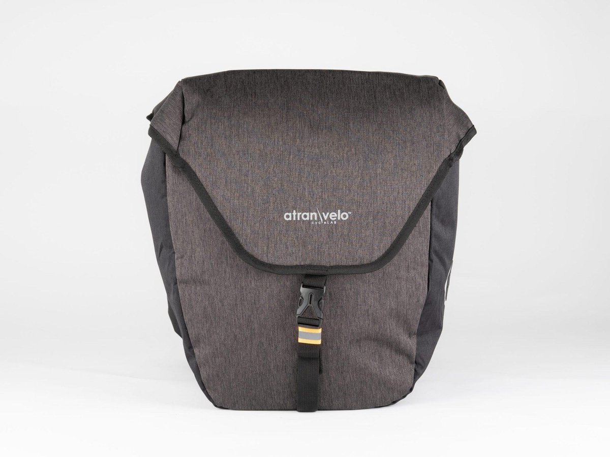 Atran Velo Zap Doppelte Fahrradtasche AVS Adapter 25L Schwarz/Grau