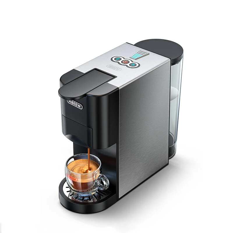 [EU-Richtlinie] HalloBREW H3D 4-in-1 Kapselkaffeemaschine 20 Bar mit 800 ml Wassertank und 7-stufig einstellbarem Wasser