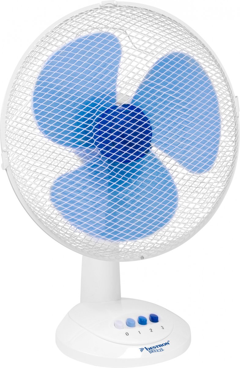 Bestron 45 cm weißer Tischventilator